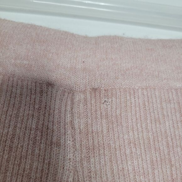 DKNY Women’s Cashmere Blend Ribbed Wide Leg Joggers Pink Size xxl NWT - Picture 10 of 10